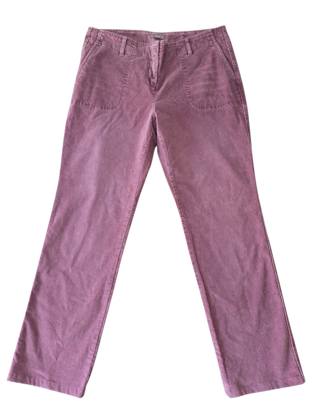 J. Jill Mauve Plum Corduroy Pants 12P Petite Stretch Straight Leg